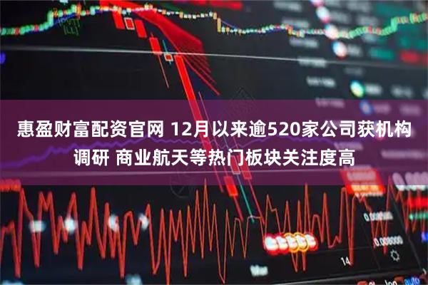 惠盈财富配资官网 12月以来逾520家公司获机构调研 商业航天等热门板块关注度高